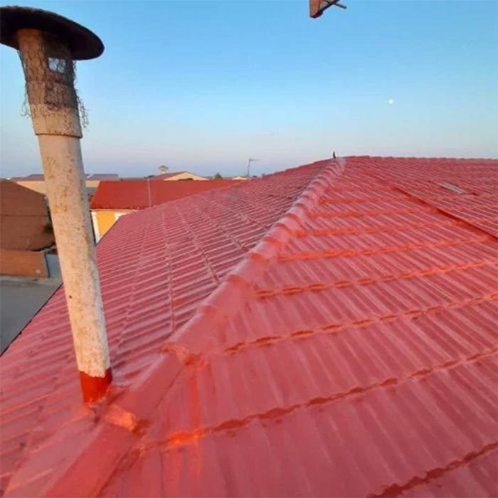 Cubierta pintada con tratamiento protector